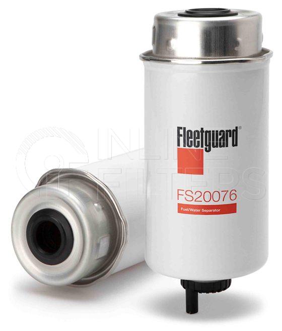 Fleetguard FS20076. Fuel Filter Product – Brand Specific Fleetguard – Spin On Product Fleetguard filter product Fuel Filter. Main Cross Reference is John Deere RE541922. Free Water Separation: 90. Fleetguard Part Type: FS