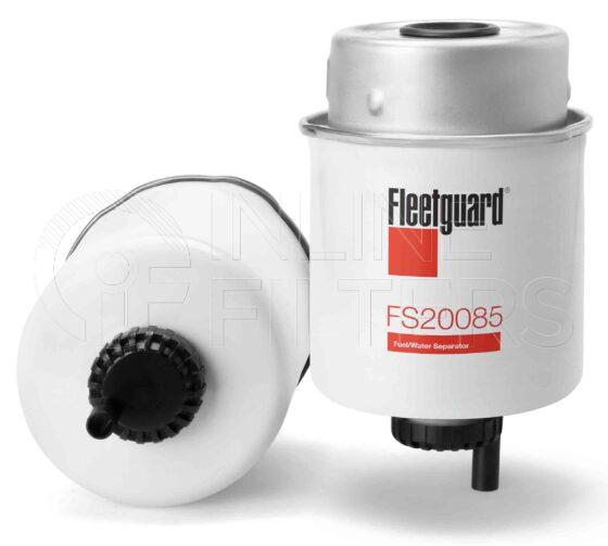 Fleetguard FS20085. Fuel Filter Product – Brand Specific Fleetguard – Spin On Product Fleetguard filter product Fuel Filter. Main Cross Reference is John Deere RE537159. Free Water Separation: 90. Fleetguard Part Type: FS