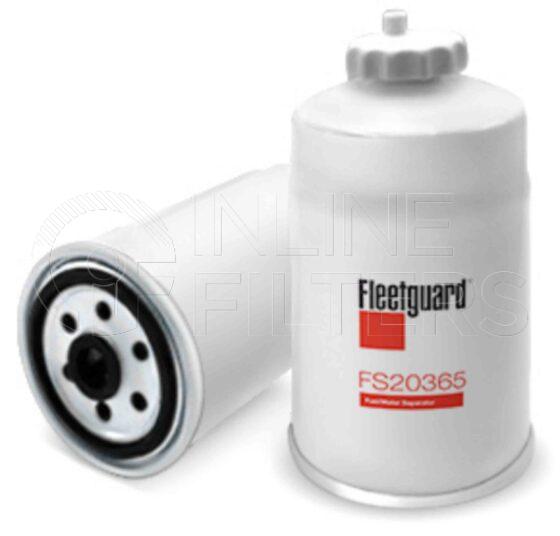 Fleetguard FS20365. FILTER-Air(Brand Specific) Product – Brand Specific Fleetguard – Spin On Product Fuel water separator spin-on filter