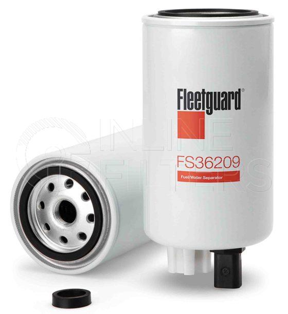 Fleetguard FS36209. Fuel Filter Product – Brand Specific Fleetguard – Spin On Product Fleetguard filter product Fuel Filter. For Housing use FH21087. Main Cross Reference is Cummins 5268019. Fleetguard Part Type FS