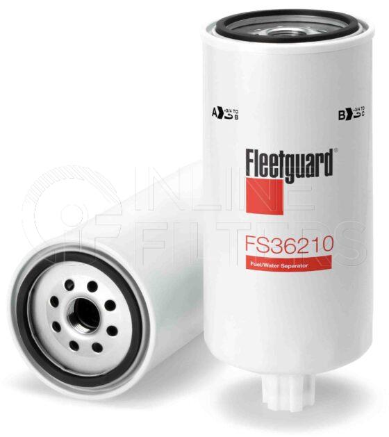 Fleetguard FS36210. Fuel Filter. Main Cross Reference is Weichai 612630080203. Fleetguard Part Type: FS.