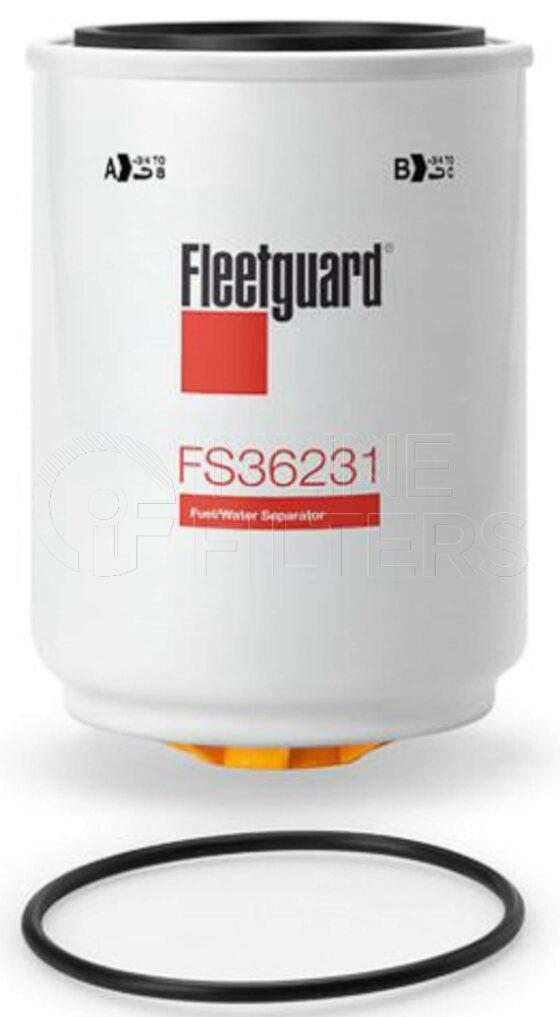 Fleetguard FS36231. Fuel Filter Product – Brand Specific Fleetguard – Spin On Product Fleetguard filter product Fuel Filter. For Service Part use SP1219. Main Cross Reference is Liugong 53C0576. Fleetguard Part Type FS