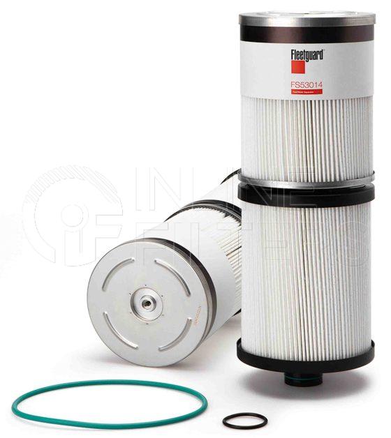 Fleetguard FS53014. FILTER-Fuel(Brand Specific) Product – Brand Specific Fleetguard – Spin On Product Fuel filter product Details For Housing use FH23901. Main Cross Reference is Davco 69001. Flow Direction Outside In. Fleetguard Part Type FS. Fuel Water Separator featuring NanoNet used on FH239 Series Industrial Pro. Micron rating is 99.9% efficiency at 7 micron