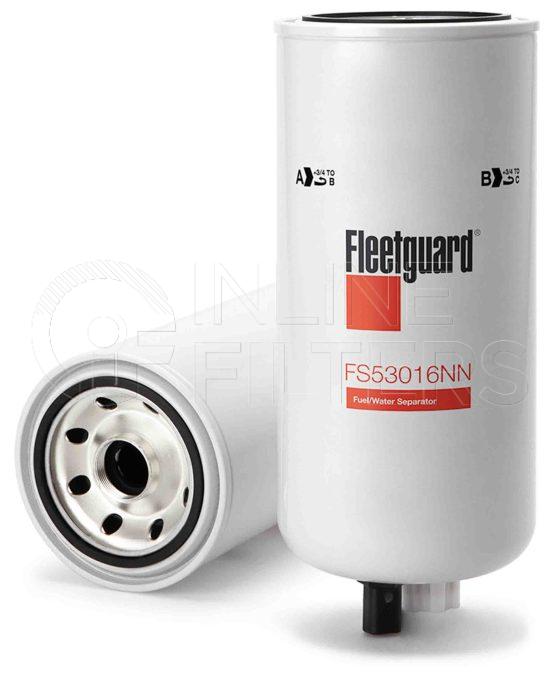 Fleetguard FS53016NN. FILTER-Fuel(Brand Specific) Product – Brand Specific Fleetguard – Spin On Product Fuel filter product