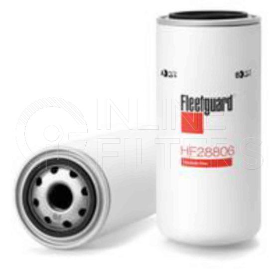 Fleetguard HF28806. Hydraulic Filter Product – Brand Specific Fleetguard – Spin On Product Fleetguard filter product Hydraulic Filter. Main Cross Reference is Renault 5010197266. Particle Size at Beta 75: 18 micron (18 micron). Fleetguard Part Type: HF_SPIN