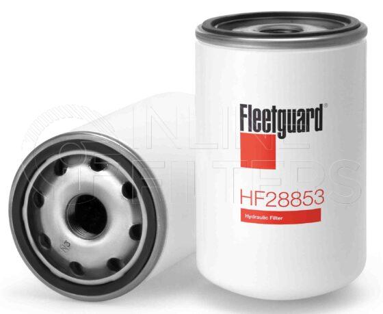 Fleetguard HF28853. FILTER-Hydraulic(Brand Specific) Product – Brand Specific Fleetguard – Undefined Product Hydraulic filter product Main Cross Reference is Manitou 189195. Particle Size at Beta 75: 65 micron (65 micron). Fleetguard Part Type: HF