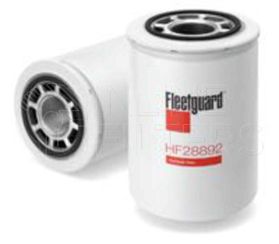 Fleetguard HF28892. Hydraulic Filter Product – Brand Specific Fleetguard – Undefined Product Fleetguard filter product Hydraulic Filter. Main Cross Reference is Gehl L99440. Particle Size at Beta 75: 11 micron (11 micron). Particle Size at Beta 200: 13 micron (13 micron). Fleetguard Part Type: HF
