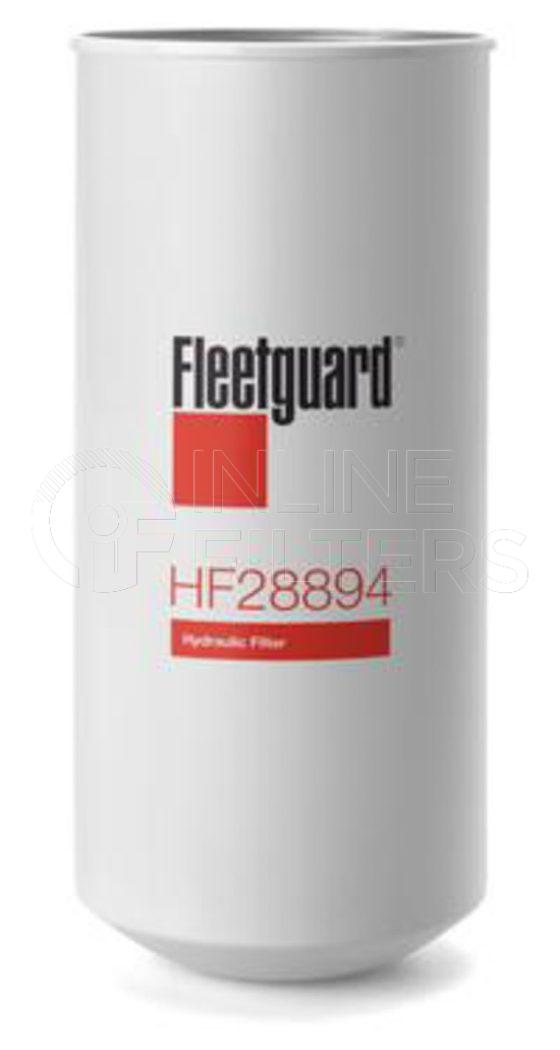 Fleetguard HF28894. Hydraulic Filter. Main Cross Reference is Komatsu 21N6012210. Fleetguard Part Type: HF.
