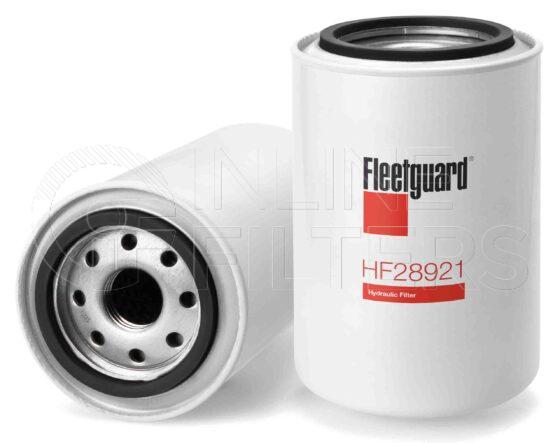 Fleetguard HF28921. FILTER-Hydraulic(Brand Specific) Product – Brand Specific Fleetguard – Undefined Product Hydraulic filter product Main Cross Reference is John Deere AT38431. Particle Size at Beta 75: 0 micron (0 micron). Particle Size at Beta 200: 0 micron (0 micron). Fleetguard Part Type: HF