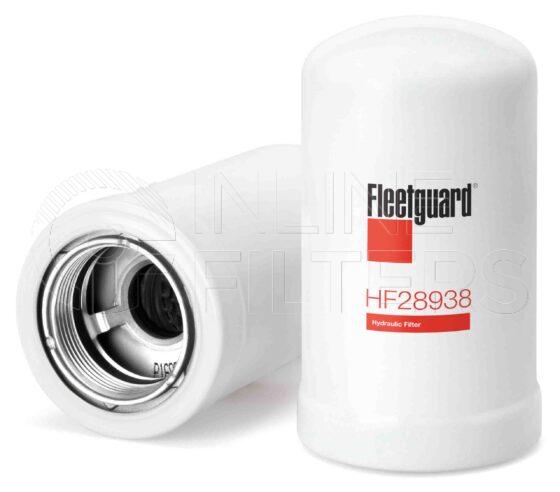 Fleetguard HF28938. FILTER-Hydraulic(Brand Specific) Product – Brand Specific Fleetguard – Spin On Product Hydraulic filter product Details Main Cross Reference is Caterpillar 4I3948. Particle Size at Beta 75 – 25. Fleetguard Part Type HF_SPIN