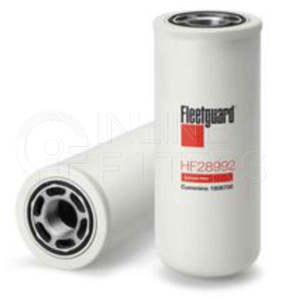 Fleetguard HF28992. Hydraulic Filter Product – Brand Specific Fleetguard – Undefined Product Fleetguard filter product Hydraulic Filter. Main Cross Reference is Donaldson P171298. Particle Size at Beta 75: 22. Fleetguard Part Type: HF_TRANS