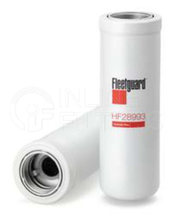 Fleetguard HF28993. Hydraulic Filter Product – Brand Specific Fleetguard – Spin On Product Fleetguard filter product Hydraulic Filter. For Upgrade use HF35453. Main Cross Reference is Caterpillar 4I3950. Particle Size at Beta 75: 25. Fleetguard Part Type: HF_SPIN