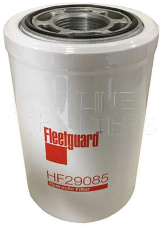 Fleetguard HF29085. Hydraulic Filter Product – Brand Specific Fleetguard – Undefined Product Fleetguard filter product Hydraulic Filter. Main Cross Reference is Bobcat Melroe 6677652. Particle Size at Beta 75: 9. Particle Size at Beta 200: 10. Fleetguard Part Type: HF. Comments: For use in Europe
