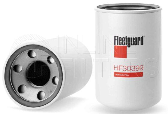 Fleetguard HF30399. Hydraulic Filter Product – Brand Specific Fleetguard – Spin On Product Fleetguard filter product Hydraulic Filter. Main Cross Reference is Pall HC7400SKT4H. Particle Size at Beta 75: 15 micron (15 micron). Particle Size at Beta 200: 25 micron (25 micron). Fleetguard Part Type: HF_SPIN