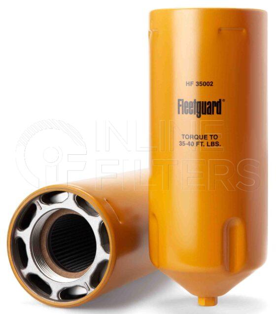 Fleetguard HF35002. Hydraulic Filter Product – Brand Specific Fleetguard – Spin On Product Fleetguard filter product Hydraulic Filter. Main Cross Reference is Donaldson P163435. Particle Size at Beta 75: 35. Fleetguard Part Type: HF_SPIN