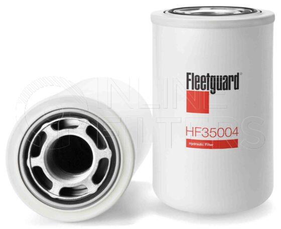 Fleetguard HF35004. Hydraulic Filter Product – Brand Specific Fleetguard – Spin On Product Fleetguard filter product Hydraulic Filter. Main Cross Reference is Baldwin BT8875MPG. Particle Size at Beta 75: 22. Fleetguard Part Type: HF_SPIN