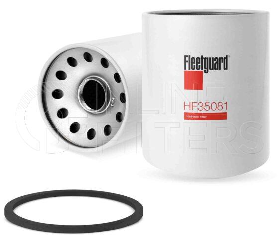 Fleetguard HF35081. Hydraulic Filter Product – Brand Specific Fleetguard – Undefined Product Fleetguard filter product Hydraulic Filter. Main Cross Reference is Joy 15626732. Particle Size at Beta 75: 16 micron (16 micron). Particle Size at Beta 200: 19 micron (19 micron). Fleetguard Part Type: HF