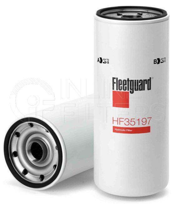 Fleetguard HF35197. Hydraulic Filter Product – Brand Specific Fleetguard – Spin On Product Fleetguard filter product Hydraulic Filter. Main Cross Reference is Lenz CP103210. Particle Size at Beta 75: 12 micron (12 micron). Particle Size at Beta 200: 15 micron (15 micron). Fleetguard Part Type: HF