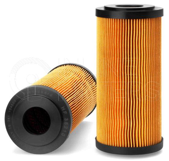 Fleetguard HF35210. Hydraulic Filter Product – Brand Specific Fleetguard – Cartridge Product Fleetguard filter product Hydraulic Filter. Flow Direction: Outside In. Particle Size at Beta 75: 75.0 micron. Fleetguard Part Type: HF_CART. Comments: delivered without spring