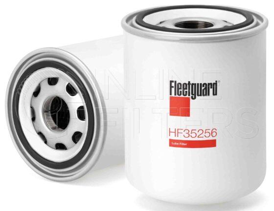 Fleetguard HF35256. Hydraulic Filter Product – Brand Specific Fleetguard – Spin On Product Fleetguard filter product Hydraulic Filter. Main Cross Reference is Deutz AG Fahr KHD 4411047. Flow Direction: Outside In. Particle Size at Beta 75: 65.0 micron. Fleetguard Part Type: HF_SPIN