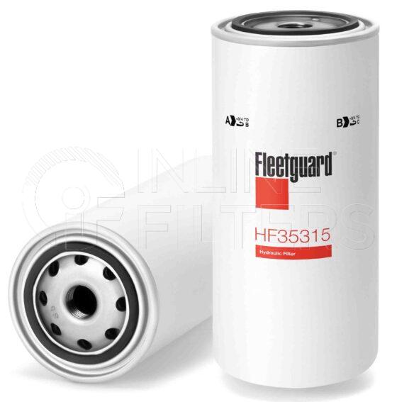 Fleetguard HF35315. Hydraulic Filter Product – Brand Specific Fleetguard – Spin On Product Fleetguard filter product Hydraulic Filter. Main Cross Reference is Atlas Copco 1202804000. Particle Size at Beta 75: 160 micron (160 micron). Fleetguard Part Type: HF_SPIN