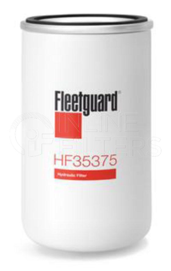 Fleetguard HF35375. Hydraulic Filter Product – Brand Specific Fleetguard – Undefined Product Fleetguard filter product Hydraulic Filter. Main Cross Reference is Manitou 561749. Flow Direction: Outside In. Particle Size at Beta 75: 65.0 micron. Fleetguard Part Type: HF
