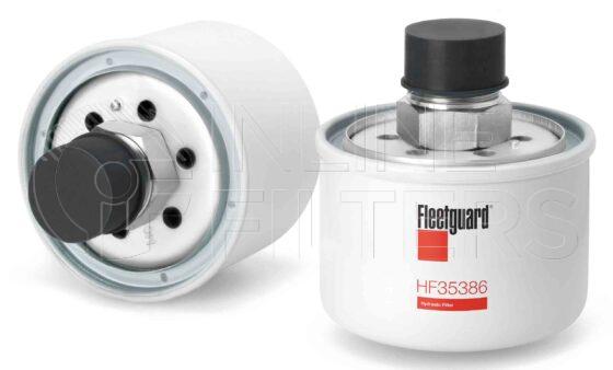 Fleetguard HF35386. Hydraulic Filter Product – Brand Specific Fleetguard – Spin On Product Fleetguard filter product Hydraulic Filter. Main Cross Reference is Caterpillar 6G0078. Particle Size at Beta 75: 0.0. Particle Size at Beta 200: 0.0. Fleetguard Part Type: HF_SPIN
