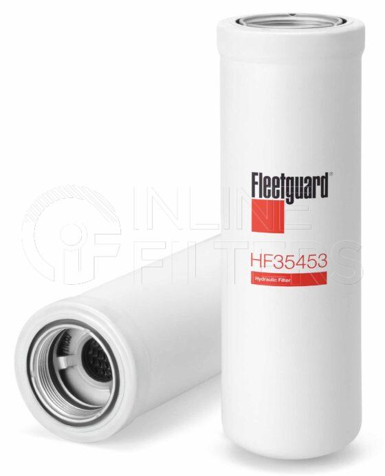 Fleetguard HF35453. Hydraulic Filter Product – Brand Specific Fleetguard – Spin On Product Fleetguard filter product Hydraulic Filter. For Standard version use HF28993. Main Cross Reference is Caterpillar 1261814. Particle Size at Beta 75: 6. Fleetguard Part Type: HF_SPIN