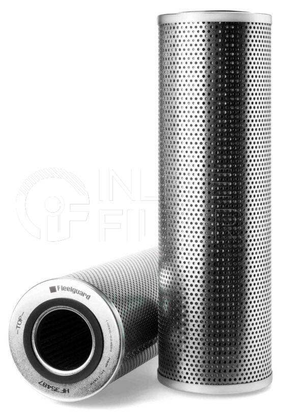 Fleetguard HF35487. Hydraulic Filter Product – Brand Specific Fleetguard – Cartridge Product Fleetguard filter product Hydraulic Filter. Main Cross Reference is Liebherr 7001636. Flow Direction: Inside Out. Particle Size at Beta 75: 20.0 micron. Fleetguard Part Type: HF_CART