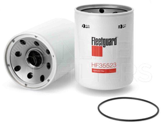 Fleetguard HF35523. FILTER-Hydraulic(Brand Specific) Product – Brand Specific Fleetguard – Undefined Product Hydraulic filter product Details Main Cross Reference is Caterpillar 1440832. Flow Direction Outside In. Particle Size at Beta 75 – 6.5. Fleetguard Part Type HF