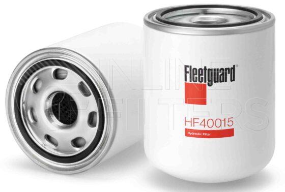 Fleetguard HF40015. Hydraulic Filter. Particle Size at Beta 75: 11. Fleetguard Part Type: HF.
