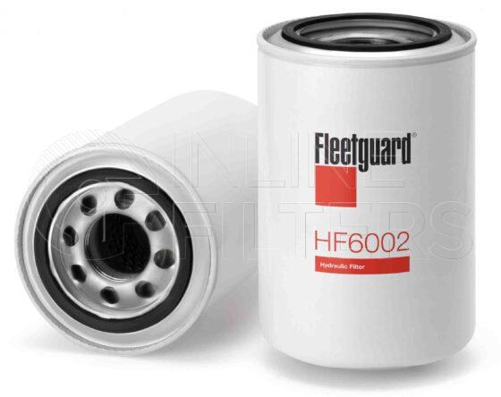 Fleetguard HF6002. FILTER-Hydraulic(Brand Specific) Product – Brand Specific Fleetguard – Spin On Product Hydraulic filter product Details Main Cross Reference is Char Lynn 5604. Particle Size at Beta 75 – 0 micron (0 micron). Particle Size at Beta 200 – 0 micron (0 micron). Fleetguard Part Type HF_SPIN