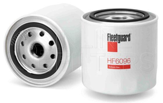 Fleetguard HF6096. FILTER-Hydraulic(Brand Specific) Product – Brand Specific Fleetguard – Spin On Product Hydraulic filter product Main Cross Reference is Case IHC 395789R2. Particle Size at Beta 75: 0 micron (0 micron). Particle Size at Beta 200: 0 micron (0 micron). Fleetguard Part Type: HF_SPIN