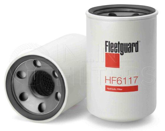 Fleetguard HF6117. FILTER-Hydraulic(Brand Specific) Product – Brand Specific Fleetguard – Spin On Product Hydraulic filter product Main Cross Reference Case IHC 113465C1 Details Main Cross Reference is Case IHC 113465C1. Particle Size at Beta 75 – 0 micron (0 micron). Particle Size at Beta 200 – 0 micron (0 micron). Fleetguard Part Type HF_SPIN