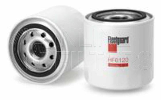 Fleetguard HF6120. Hydraulic Filter Product – Brand Specific Fleetguard – Spin On Product Fleetguard filter product Hydraulic Filter. Main Cross Reference is Rexnord 493308. Particle Size at Beta 75: 47 micron (47 micron). Particle Size at Beta 200: 0 micron (0 micron). Fleetguard Part Type: HF_SPIN