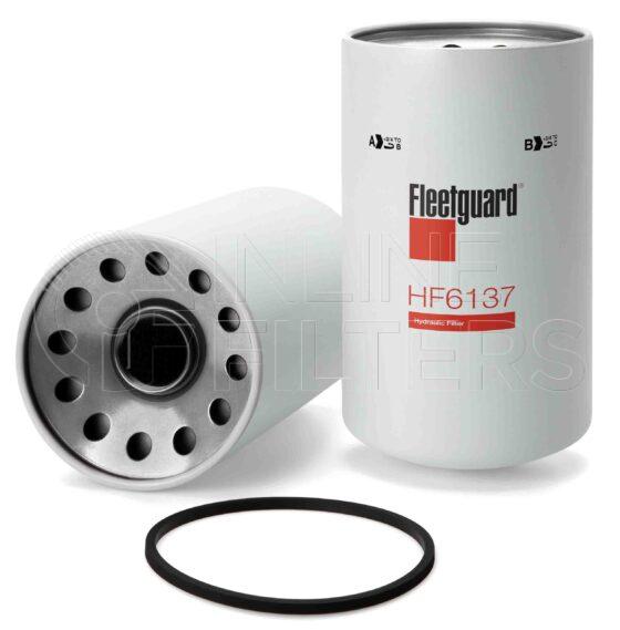 Fleetguard HF6137. Hydraulic Filter Product – Brand Specific Fleetguard – Spin On Product Fleetguard filter product Hydraulic Filter. Main Cross Reference is Sundstrand 9700653. Particle Size at Beta 75: 12 micron (12 micron). Particle Size at Beta 200: 0 micron (0 micron). Fleetguard Part Type: HF_SPIN