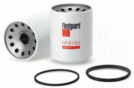 Fleetguard HF6163. Hydraulic Filter Product – Brand Specific Fleetguard – Spin On Product Fleetguard filter product Hydraulic Filter. Main Cross Reference is Clark 6591038. Particle Size at Beta 75: 47 micron (47 micron). Particle Size at Beta 200: 0 micron (0 micron). Fleetguard Part Type: HF_SPIN