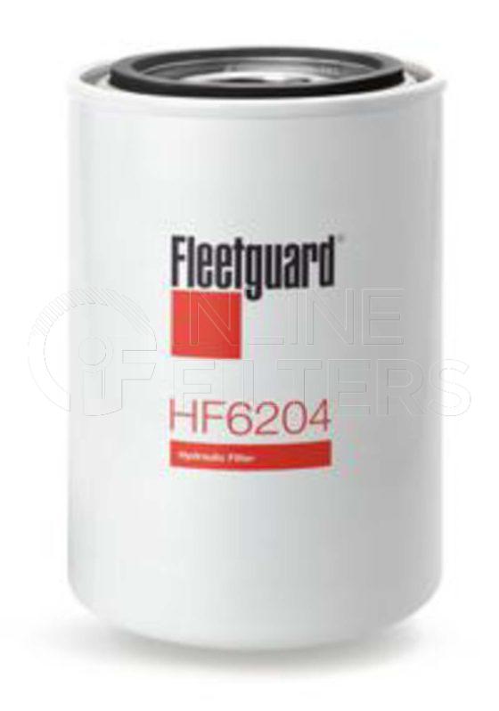 Fleetguard HF6204. Hydraulic Filter Product – Brand Specific Fleetguard – Spin On Product Fleetguard filter product Hydraulic Filter. Main Cross Reference is Vickers 573083. Particle Size at Beta 75: 35 micron (35 micron). Particle Size at Beta 200: 0 micron (0 micron). Fleetguard Part Type: HF_SPIN
