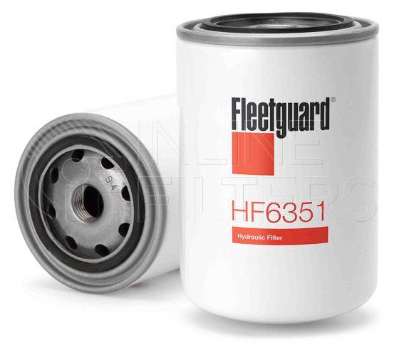 Fleetguard HF6351. Hydraulic Filter Product – Brand Specific Fleetguard – Spin On Product Fleetguard filter product Hydraulic Filter. Main Cross Reference is Hyster 297865. Particle Size at Beta 75: 65 micron (65 micron). Fleetguard Part Type: HF_SPIN