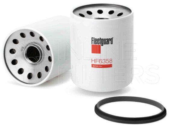 Fleetguard HF6358. FILTER-Hydraulic(Brand Specific) Product – Brand Specific Fleetguard – Spin On Product Hydraulic filter product Main Cross Reference is Champion 13028. Particle Size at Beta 75: 47 micron (47 micron). Particle Size at Beta 200: 0 micron (0 micron). Fleetguard Part Type: HF_SPIN