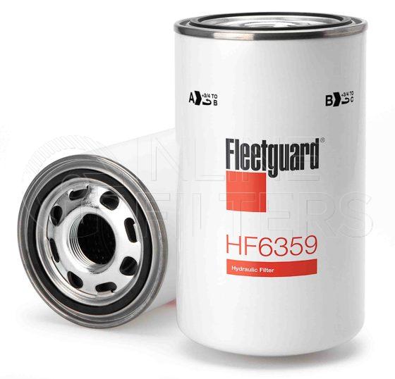 Fleetguard HF6359. Hydraulic Filter Product – Brand Specific Fleetguard – Spin On Product Fleetguard filter product Hydraulic Filter. Main Cross Reference is Case IHC 1966553C1. Particle Size at Beta 75: 75.0 micron. Fleetguard Part Type: HF_SPIN
