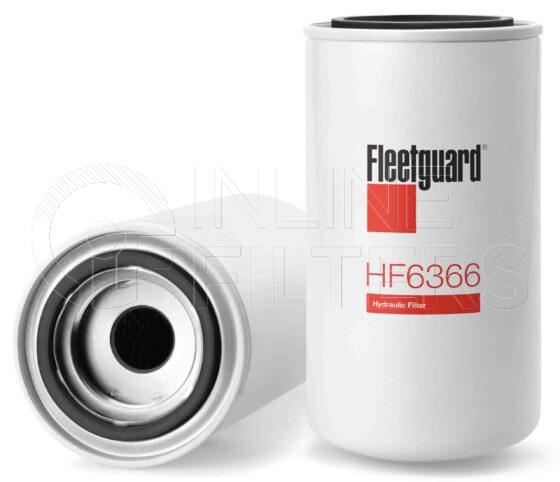 Fleetguard HF6366. FILTER-Hydraulic(Brand Specific) Product – Brand Specific Fleetguard – Spin On Product Hydraulic filter product Details Main Cross Reference is Clark 2366807. Particle Size at Beta 75 – 20 micron (20 micron). Particle Size at Beta 200 – 0 micron (0 micron). Fleetguard Part Type HF_SPIN