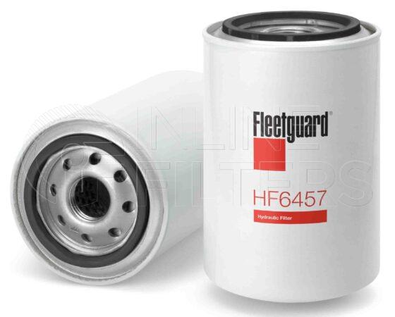 Fleetguard HF6457. FILTER-Hydraulic(Brand Specific) Product – Brand Specific Fleetguard – Spin On Product Hydraulic filter product Main Cross Reference Case IHC 70203C2 Details Main Cross Reference is Case IHC 70203C2. Particle Size at Beta 75 – 0 micron (0 micron). Particle Size at Beta 200 – 0 micron (0 micron). Fleetguard Part Type HF_SPIN
