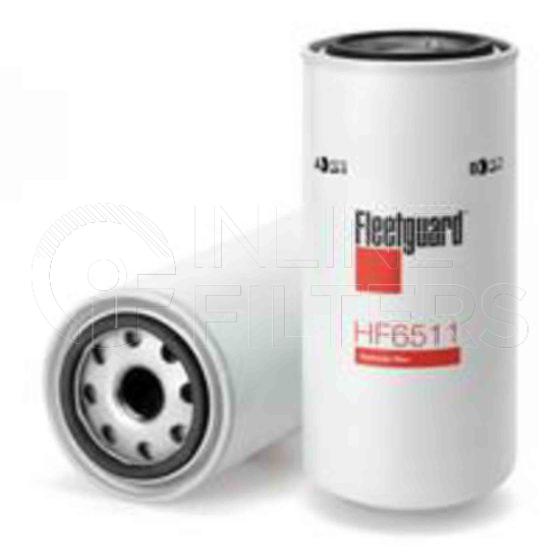 Fleetguard HF6511. Hydraulic Filter Product – Brand Specific Fleetguard – Spin On Product Fleetguard filter product Hydraulic Filter. Main Cross Reference is LHA SPE2510. Particle Size at Beta 75: 47 micron (47 micron). Particle Size at Beta 200: 0 micron (0 micron). Fleetguard Part Type: HF_SPIN