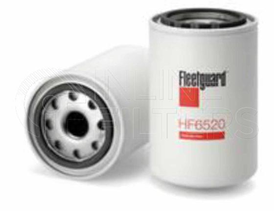Fleetguard HF6520. Hydraulic Filter Product – Brand Specific Fleetguard – Spin On Product Fleetguard filter product Hydraulic Filter. Main Cross Reference is Parker 925023B. Particle Size at Beta 75: 36 micron (36 micron). Particle Size at Beta 200: 0 micron (0 micron). Fleetguard Part Type: HF_SPIN