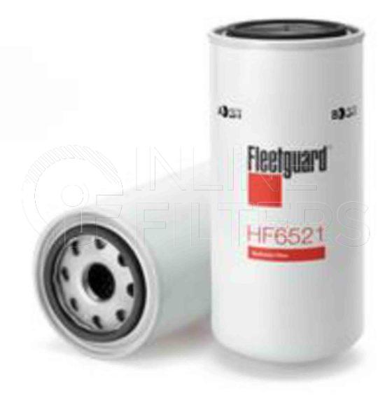 Fleetguard HF6521. Hydraulic Filter Product – Brand Specific Fleetguard – Spin On Product Fleetguard filter product Hydraulic Filter. Main Cross Reference is Ingersoll Rand 59026500. Particle Size at Beta 75: 36 micron (36 micron). Particle Size at Beta 200: 0 micron (0 micron). Fleetguard Part Type: HF_SPIN