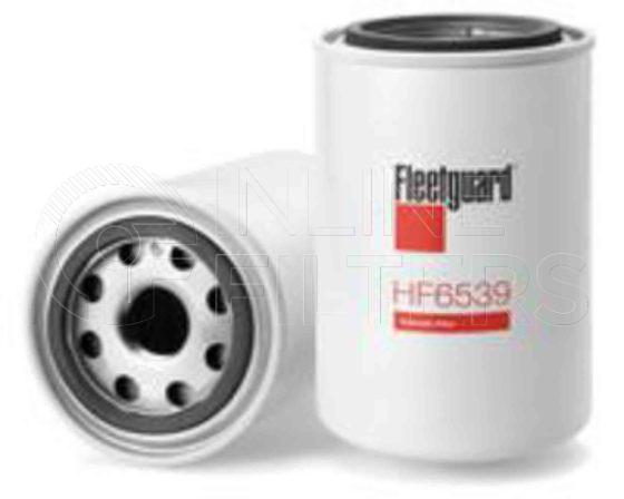 Fleetguard HF6539. Hydraulic Filter. Main Cross Reference is MP Filtri CS050A03A. Fleetguard Part Type: HF.