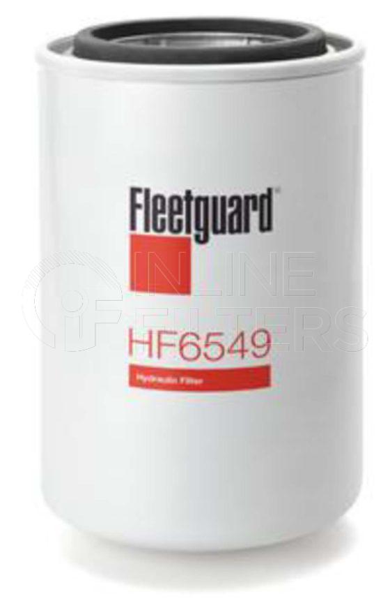 Fleetguard HF6549. Hydraulic Filter Product – Brand Specific Fleetguard – Gasket Product Fleetguard filter product Hydraulic Filter. For same size Filter with Different Seal use HF6583. Main Cross Reference is Hydac MFE8005BN2. Fleetguard Part Type: HF. Comments: Buna Gasket