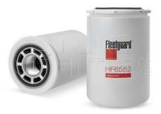Fleetguard HF6552. Hydraulic Filter Product – Brand Specific Fleetguard – Spin On Product Fleetguard filter product Hydraulic Filter. For Standard version use HF6566. For Upgrade use HF6550. Main Cross Reference is Donaldson P164375. Particle Size at Beta 75: 11 micron (11 micron). Particle Size at Beta 200: 13 micron (13 micron). Fleetguard Part Type: HF_SPIN