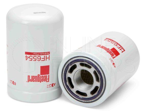 Fleetguard HF6554. FILTER-Hydraulic(Brand Specific) Product – Brand Specific Fleetguard – Spin On Product Hydraulic filter product Main Cross Reference is Donaldson P164381. Particle Size at Beta 75: 0 micron (0 micron). Particle Size at Beta 200: 0 micron (0 micron). Fleetguard Part Type: HF_SPIN